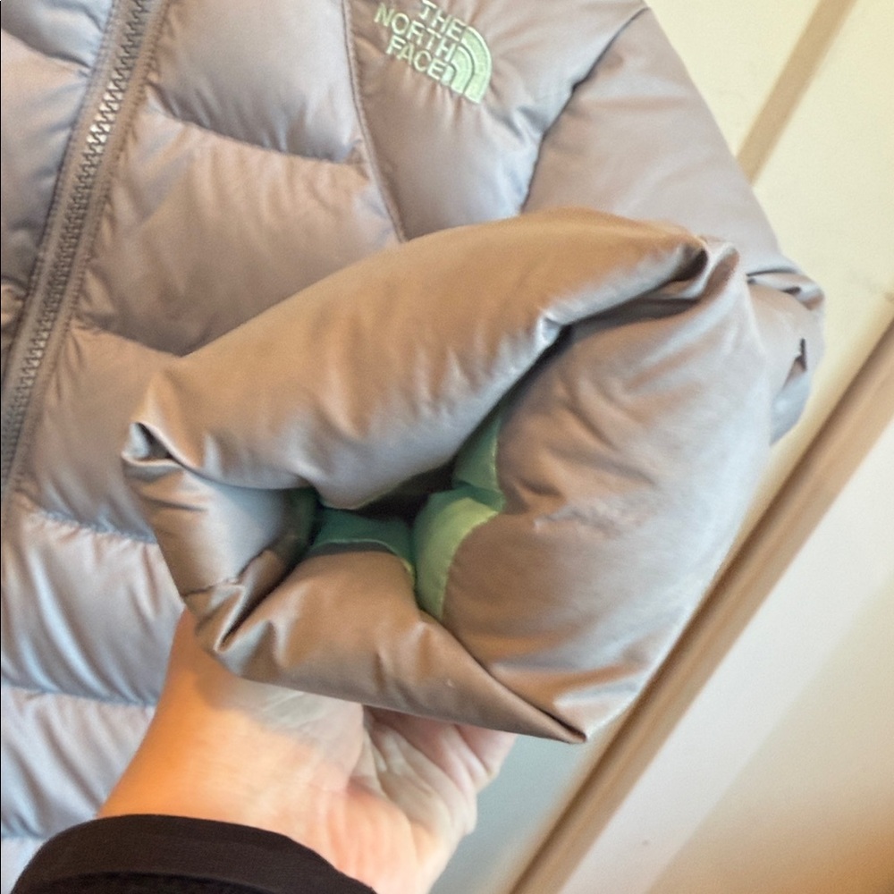 The North Face Kids Silver Puffer Jacket - Picture 4 of 8